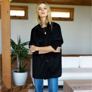 Emerson Fry Layering Jacket - Black Wool Cashmere - XS